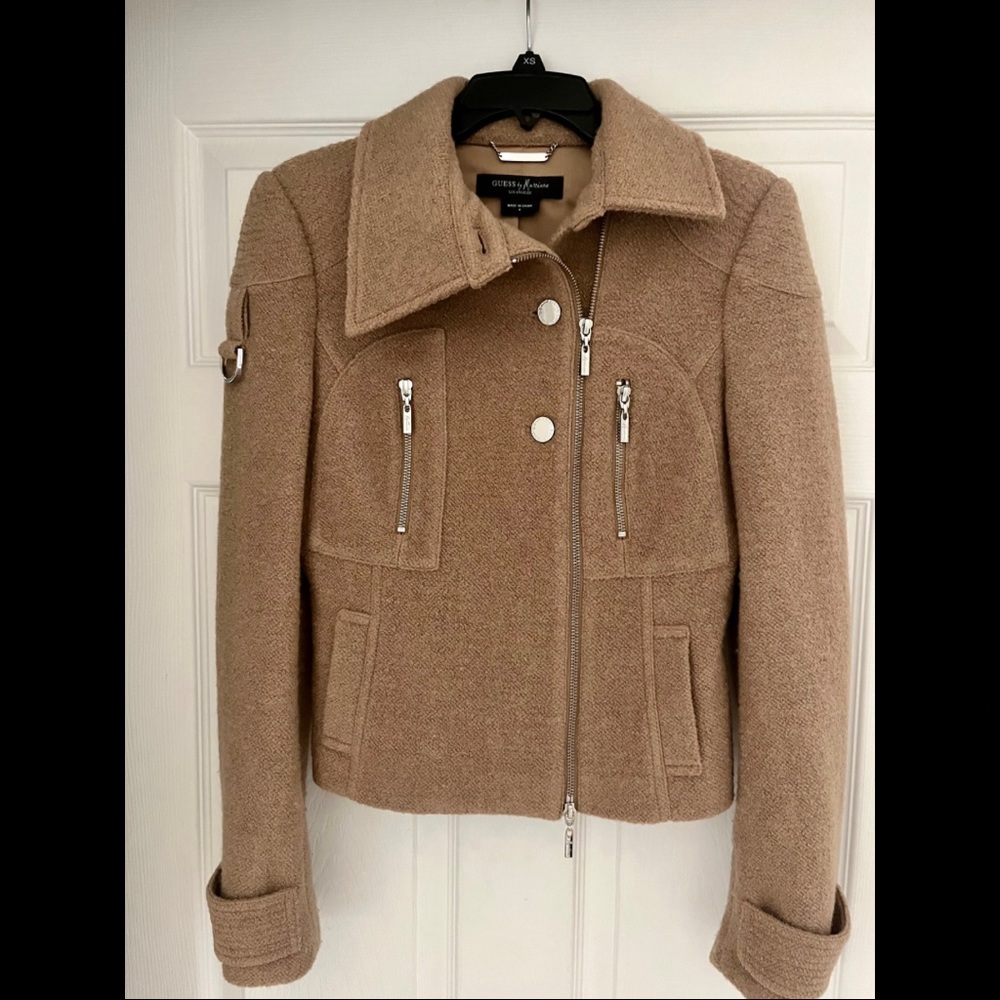 Guess by MARCIANO Wool-Blend Cropped Jacket - Picture 3 of 9